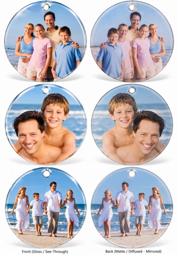 ColorLyte Acrylic Pro Round Christmas Holiday Ornament Sublimation Blank 3" Round #3