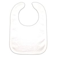 Sublime Plush Terry Sublimation Blank Baby Bib 7.9" x 10.75"