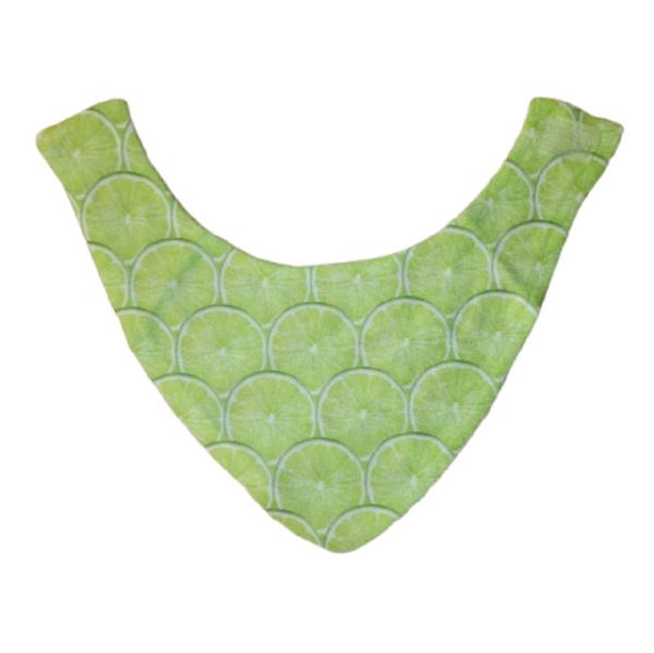 Sublime Plush Terry Sublimation Blank Baby Bib 13" x 10" White - Bandana style