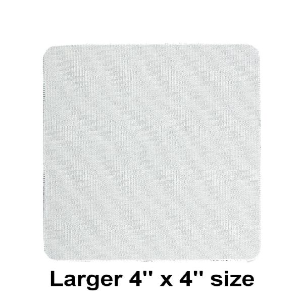 DyeTrans Sublimation Blank Coaster - 4" Square - 5.5mm - Black-Backed #3