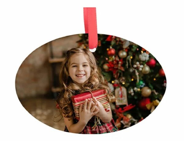 ColorLyte Sublimation Blank Glass Ornament - 3.8" Oval #2