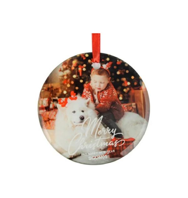 ColorLyte Sublimation Blank Glass Ornament - 3.5" Round #2