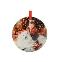 ColorLyte Sublimation Blank Glass Ornament - 3.5" Round