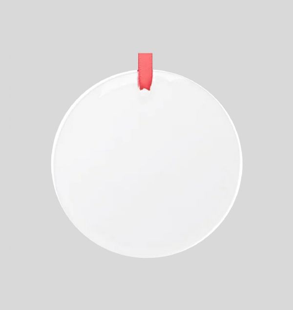 ColorLyte Sublimation Blank Glass Ornament - 3.5" Round