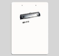 DyeTrans Sublimation Blank FRP Clipboard - 9" x 12.5" 2-Sided - Flat Clip