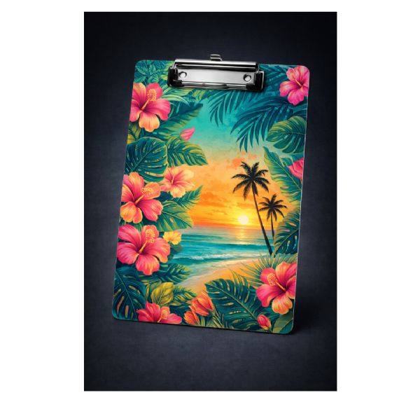 DyeTrans Sublimation Blank FRP Clipboard - 9" x 12.5" 2-Sided - Flat Clip #2