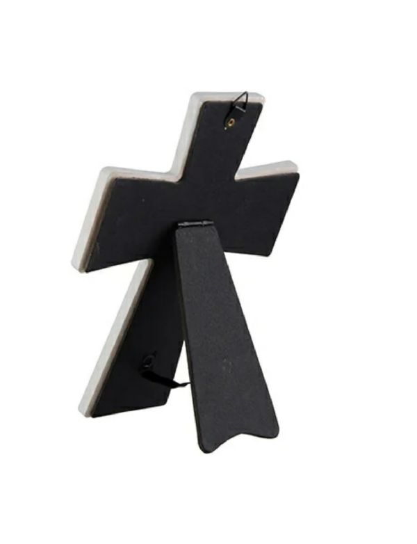 DyeTrans Sublimation Blank Porcelain Cross with Stand - Gloss White #2