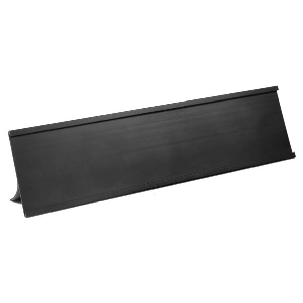 Black Aluminum Desk Sign Bracket 2" x 12"