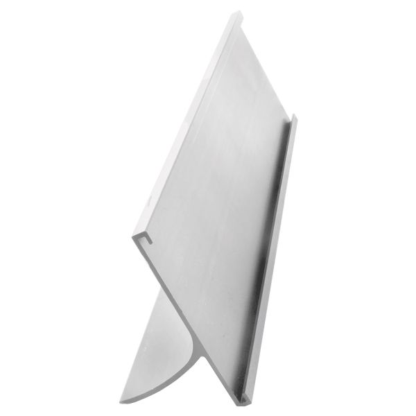 Silver Aluminum Desk Sign Bracket 2" x 12" #2