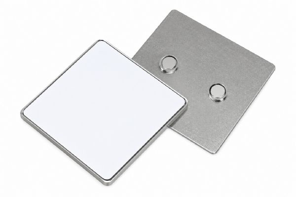 DyeTrans&reg Square Sublimation Magnet with Metal Insert - 2.17" x 2.17"