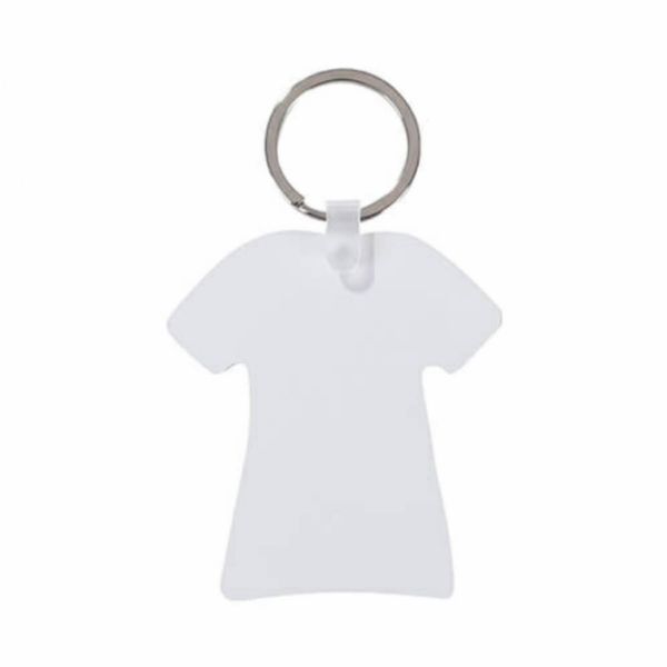 DyeTrans Sublimation Blank Aluminum Key Tag - 2.5" x 2.77" Tee Shirt
