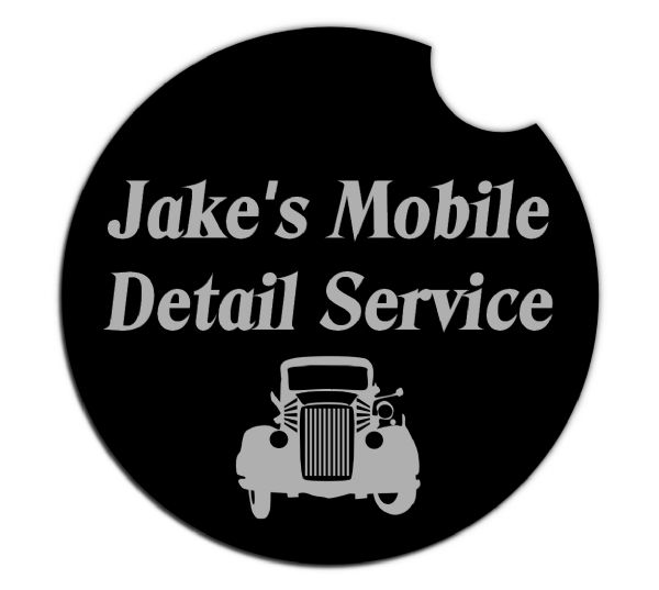 LuminaEtch&trade; Blank Laser Engravable Car Coaster - Black - 2.6" Round w/Divot #2