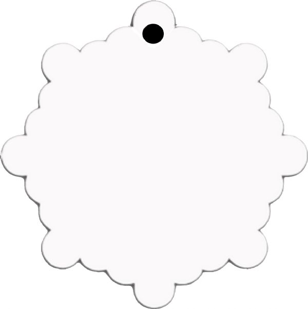 MAKO Sublimation Blank Aluminum Ornament - 3" x 3" London Style