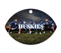 MAKO Sublimation Blank Aluminum Ornament - 2.76" x 4.05" Football