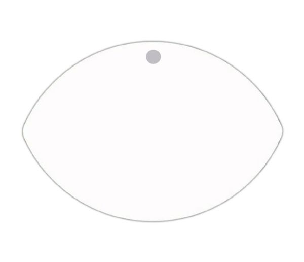 MAKO Sublimation Blank Aluminum Ornament - 2.76" x 4.05" Football