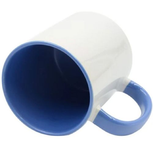 IronClad 11oz Ceramic Sublimation Mug - Dark Blue Inner and Handle #2