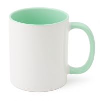 IronClad 11oz Ceramic Sublimation Mug - Mint Green Inner and Handle
