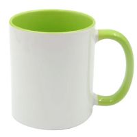 IronClad 11oz Ceramic Sublimation Mug - Mint Green Inner and Handle