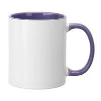 IronClad 11oz Ceramic Sublimation Mug - Purple Inner and Handle