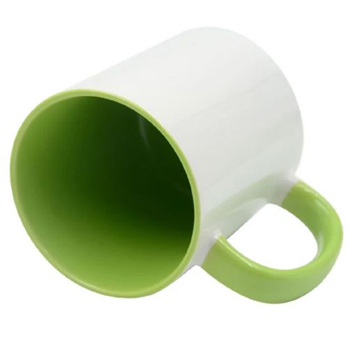 IronClad 11oz Ceramic Sublimation Mug - Mint Green Inner and Handle #2