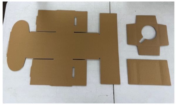 Mug Shipping Box - Brown Cardboard - 11oz Mug w/2 inserts #2