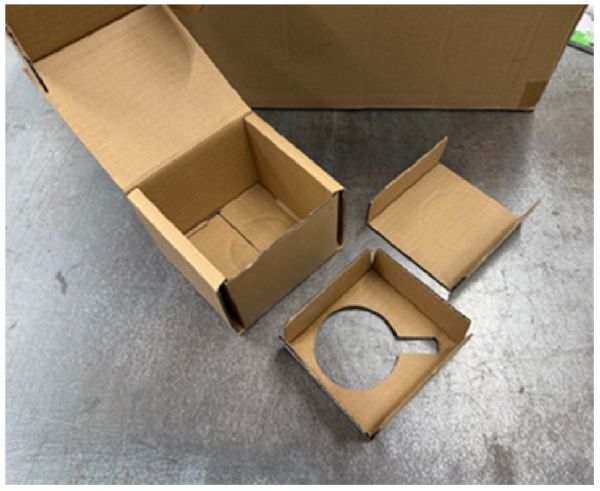 Mug Shipping Box - Brown Cardboard - 11oz Mug w/2 inserts #3