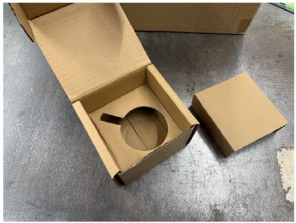 Mug Shipping Box - Brown Cardboard - 11oz Mug w/2 inserts #5