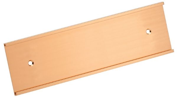 Rose Gold Aluminum Wall Sign Bracket 2" x 8"