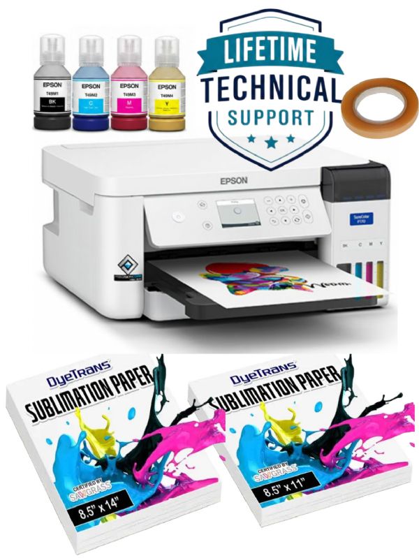 Epson SureColor F170 Sublimation Desktop Printer Starter Bundle