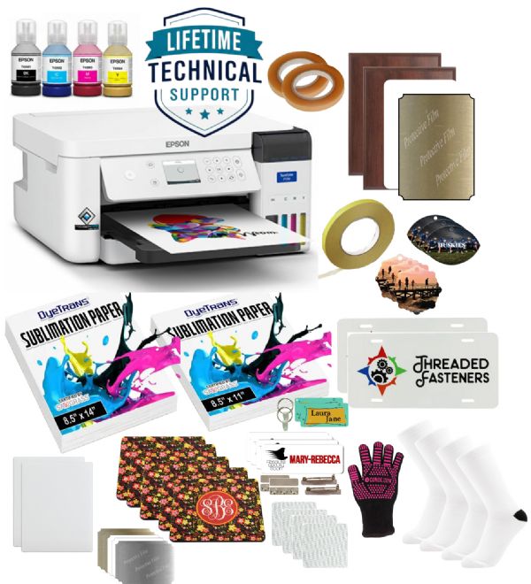 Epson SureColor F170 Sublimation Printer Starter Bundle w/Blanks