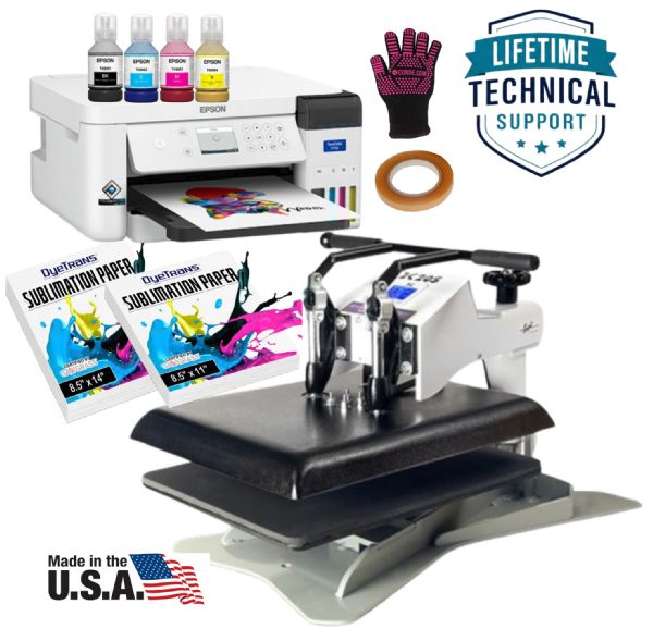 Epson F170 Sublimation Printer - Geo. Knight DK20S Flatbed Pro Bundle