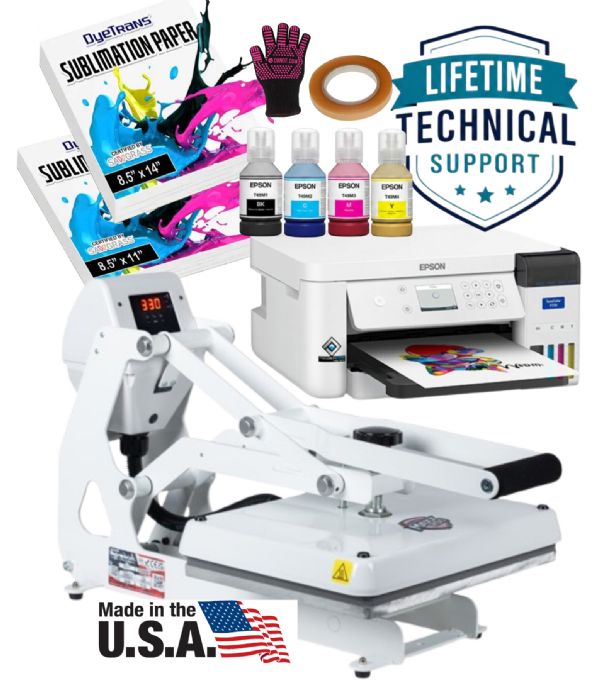 Epson F170 Sublimation Printer - Hotronix MAXX11 Flatbed Bundle