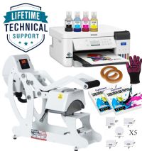 Epson F170 Sublimation Printer - Hotronix MAXXC Hat / Cap Press w/Blanks