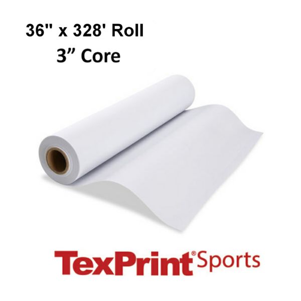 TexPrint Sports PLUS Thermal Adhesive Sublimation Paper Roll - 36" x 328
