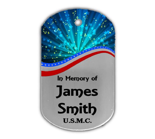 DyeTrans Sublimation Blank Steel Dog Tag - 2-Sided - Gloss Clear #2