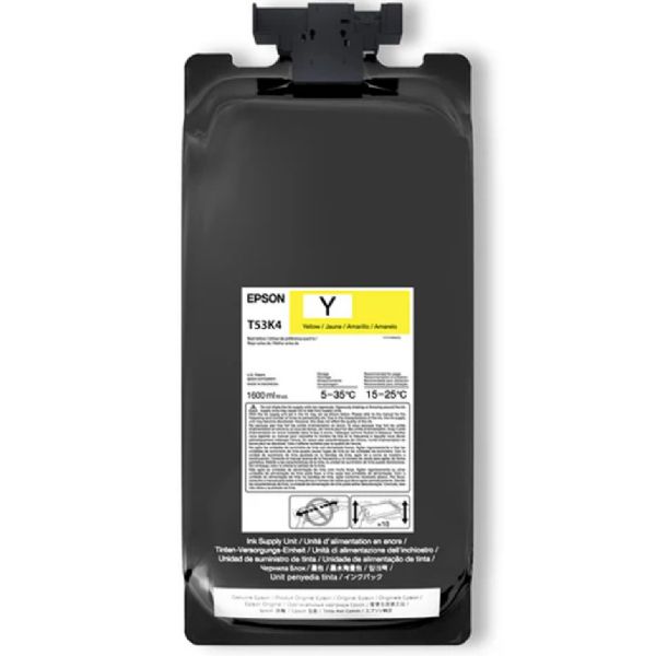 Epson UltraChrome DS Ink- Yellow - 1600ml Bag for F6470 Printers