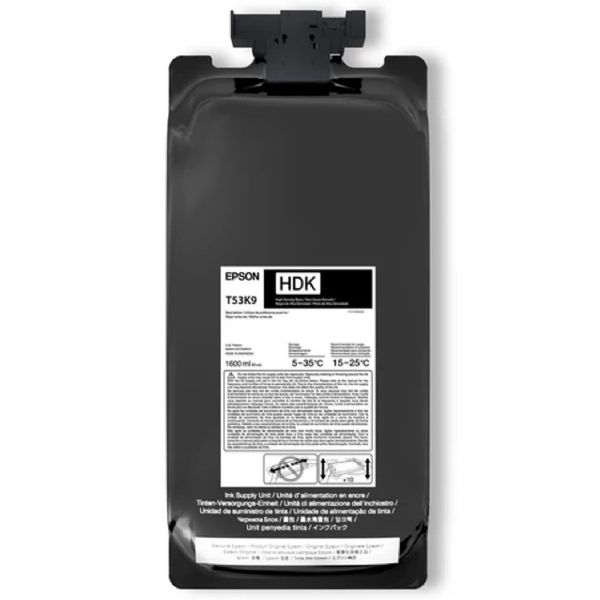 Epson UltraChrome DS Ink - High Density Black - 1600ml Bag for F6470 Printers